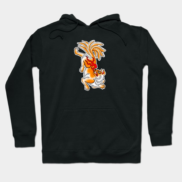 Kitsune ( 9 Tail Fox ) Hoodie by Tattoos By A.G.